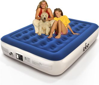 OEM Colch&oacute;n Hinchable Idoo Modelo I-c-018, 203x152x33cm, Azul