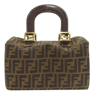 Fendi Pre-owned Handbags, female, Brown, Size: ONE SIZE Pre-owned Zucca Handbag