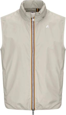 K-Way Stretch Dot Beige Vest - Heren - Bodywarmers - Beige - XL - Jassen