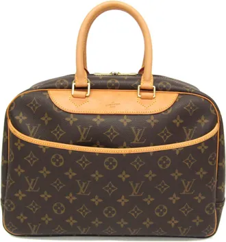 Louis Vuitton Deauville Monogram Brown Canvas Handbag (Pre-Owned)
