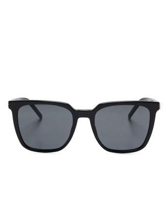 Saint Laurent Eyewear Zonnebril met vierkant montuur - Zwart