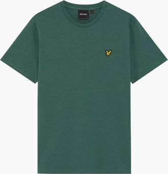 Lyle & Scott Mens Lyle & Scott Everglade Cotton Crew Neck T-Shirt - Green - Size: 42