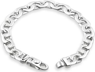 Pompeii3 Mens 14k Gold (43gram) or Platinum (67gram) 8.5mm Link Bracelet 8.5