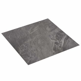 vidaXL Tablones De Suelo Autoadhesivos 30,5 X 30,5 Cm 20 Pcs Pvc Negro Vidaxl