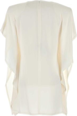 Stella McCartney Womens White Satin Mini Dress Cream Exterior: Viscose Acetate Abiti