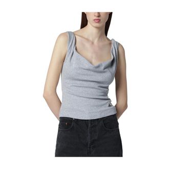 Vivienne Westwood Sleeveless Tops, female, Gray, Size: M Anna Top