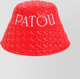 Patou quilted bucket hat maxi logo
