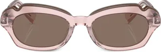 Alain Mikli transparent round-frame sunglasses - women - Acetate - 53 - Pink
