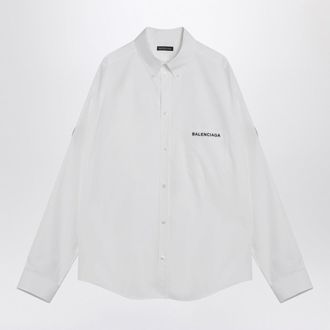 Balenciaga White Uniform Merch Button Down Shirt