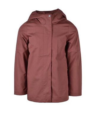 Elvine Red Technical Fabric Hooded Lightweight Jacket