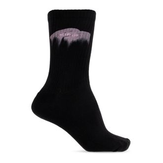 Balenciaga Socks, male, Black, Size: XL Logo Socks