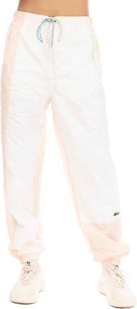 Lacoste Womens Color Block Slim Cut Joggers in Flour - Animal - Size 4 UK