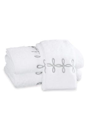Matouk Gordian Knot Egyptian Cotton Bath Towel in Silver at Nordstrom, Size Bath Sheet