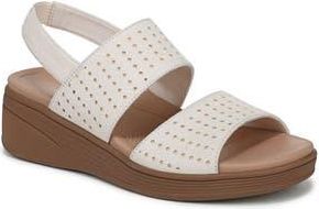 Life Stride Festive Slingback Platform Wedge Sandal - Wide Width Available in Eggnog at Nordstrom Rack, Size 8.5