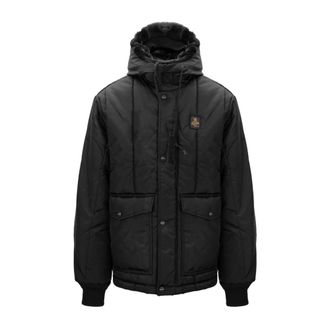 RefrigiWear Winter Jackets, male, Black, Size: XL Hooded Jacket