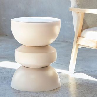 Sweeek Sweeek - Tavolino, lato divano, comodino metallo Ø32 x H44,5cm