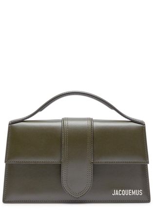 Jacquemus Le Grande Bambino Leather top Handle bag - Khaki - One Size
