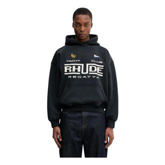 Rhude Felpa Regatta Club - - Sweatshirts & Hoodies - Uomo - Blu - S