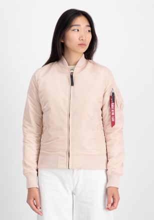 Alpha Industries Bomberjacke ALPHA INDUSTRIES MA-1 VF Vintage Fit 59 W, Damen, Gr. XS, orange (pale peach), Obermaterial: 100% Nylon; Futter: 100% Nylon; F&uuml;llung: 100%