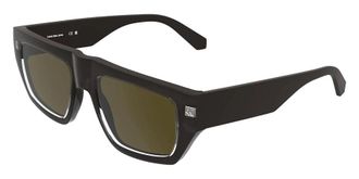 Calvin Klein Brown Square Unisex Sunglasses CKJ25619S 210 54