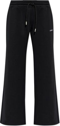 Off-white Rechte sweatpants - Dames - Sweatpants - Zwart - M - Katoen - Broeken