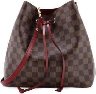 Louis Vuitton NeoNoe Handbag Damier with Leather MM bucket bag - Bruin