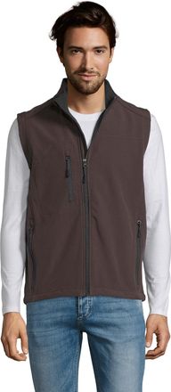 SOLS Heren Rallye Softshell Mouwloos Gilet (Donkere chocolade)