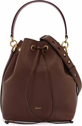 Bally Code Leather Bucket Bag