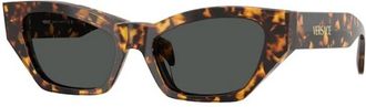 Versace Zonnebrillen - Dames - Zonnebrillen - Bruin - 53 MM - Accessoires