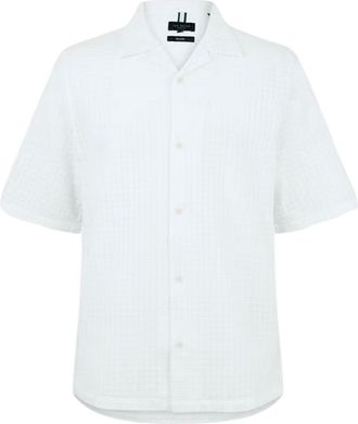 Ted Baker Heren Geometrisch Overhemd (Wit)
