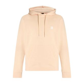 HUGO BOSS Hoodies & sweatvesten, Heren, Oranje, M, Minimalistische T-shirt