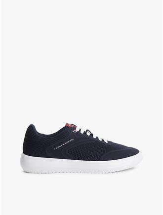 Tommy Hilfiger Mens Knit Cupsole Sneaker - Navy - US 11.5 / EU 45