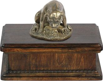 OEM Staffordshire Bull Terrier, Staffik, Staffi Iii - Urna Para Cenizas De Perro, Urna Cl&aacute;sica Con Estatuilla, Urna Elegante Con Perro De Art-dog
