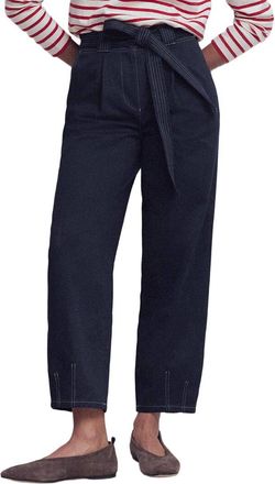 Boden Belted Barrel Leg Trouser