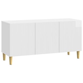 vidaXL Mueble De Tv Brillante 99 X 34,5 X 50 Cm Madera De Ingenier&iacute;a Vidaxl
