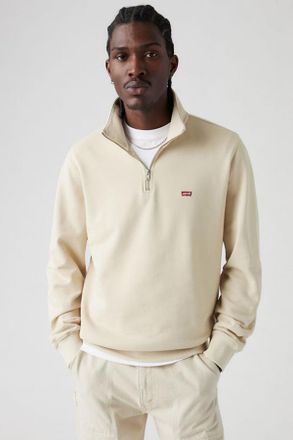 Levi's Pullover Original Housemark con cerniera a tre quarti - Uomo - XL - Cream / Fog