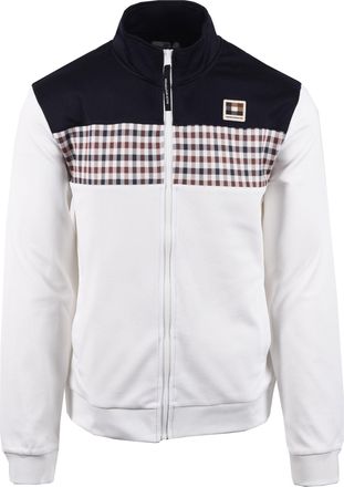 Aquascutum Mens CC STRIPES TRACK TOP NAVY Cotton - Size X-Large