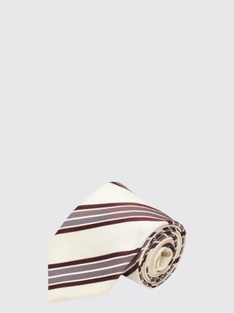 Dries Van Noten Cravatta in pura seta con motivo a righe