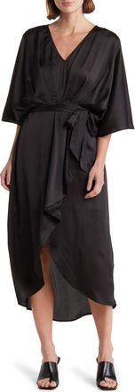 Wishlist Faux Wrap Dress in Black at Nordstrom Rack, Size Medium