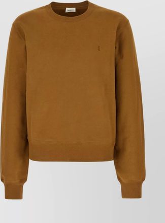 Saint Laurent crew neck long sleeves ribbed sweatshirt