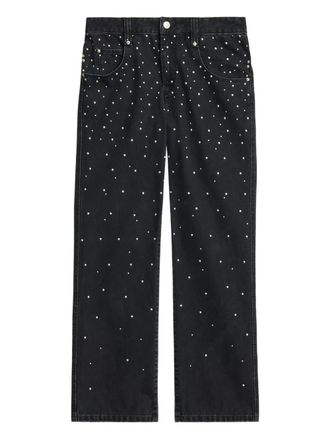 Isabel Marant Brinsa gradient-studded jeans - Black