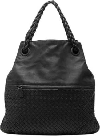 Bottega Veneta Pre-owned Julie Schoudertas - Dames - Vintage Handtas - Zwart - ONE Size - Leer - Vintage