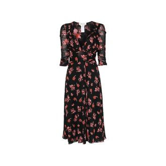 Diane Von F&uuml;rstenberg Carmen Mesh Dress - Dames - Jurken - Veelkleurig - Maat: S