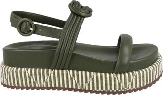 Alexandre Birman Vicky Bounce Raffia Platform Sandals