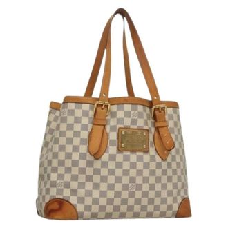 Louis Vuitton Pre-owned Tote Bags, female, White, Size: ONE SIZE Pre-owned Vintage Canvas Tote Bag