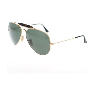 Ray-Ban Sunglasses, unisex, Yellow, Size: 62 MM Aviator Style Sunglasses Outdoorsman II