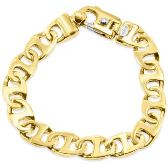 Pompeii3 Mens Marine Link 14k Gold (58gram) or Platinum (93gram) 12mm Bracelet 8.5