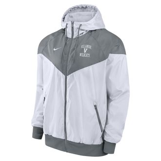 Nike Villanova Wildcats Nike Mens Windrunner Jacket in White | M62068E168VILL-WHT