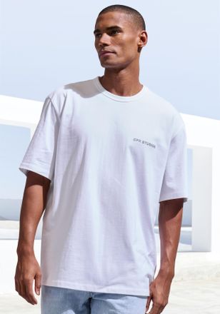 Copenhagen T-Shirt »mit hochwertiger Logostickerei«, Loose-fit, Oversize-Shirt aus heavy Bio-Baumwoll-Qualität