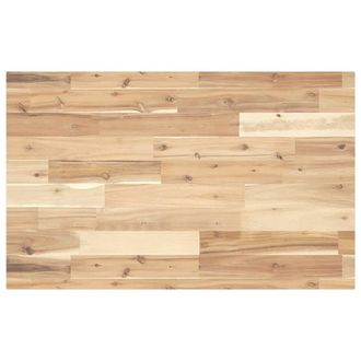 Berkfield Home Desk Top Untreated 160x50x4 cm Solid Wood Acacia in Brown | Size: 160 x 50 x 4 cm